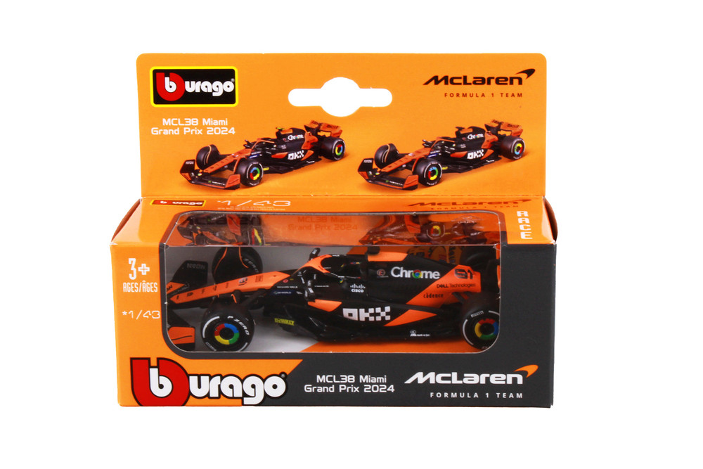 2024 McLaren MCL38 Sidekick, #81 Oscar Piastri - Bburago 01933-MCL