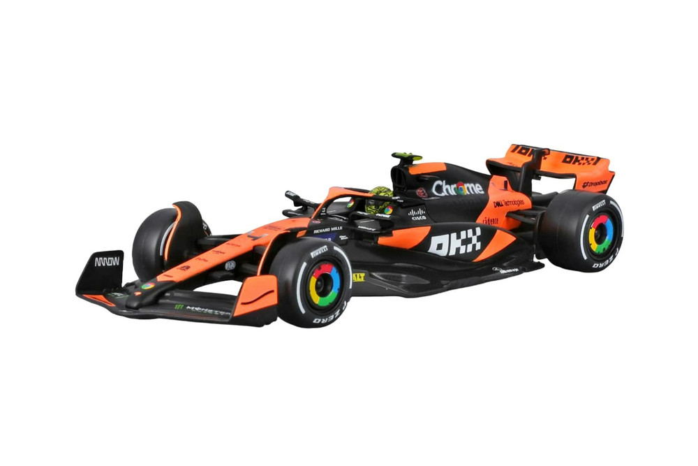 McLaren MCL38 Miami Grand Prix Race Car, #4 Lando Norris - Bburago