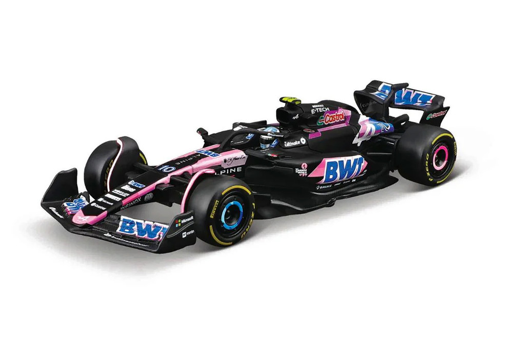 BWT Alpine A524 Race Car, #10 Pierre Gasly - Bburago 18-38220 - 1/43 Scale Diecast Model Toy Car