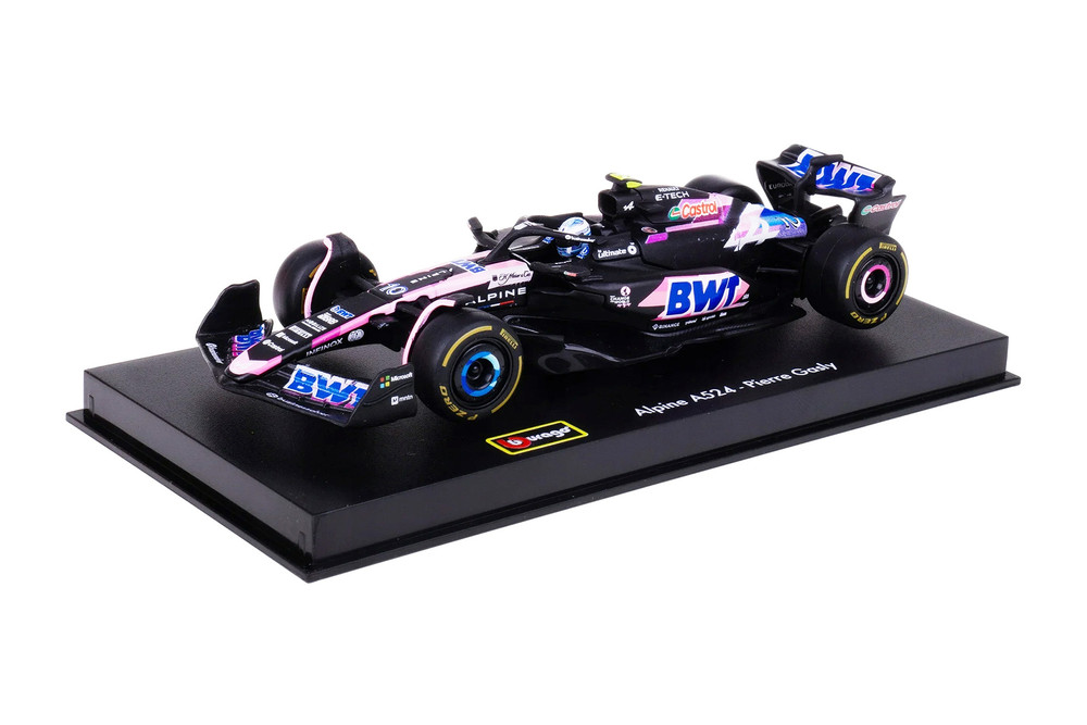 BWT Alpine A524 Race Car, #10 Pierre Gasly - Bburago 18-38220 - 1/43 Scale Diecast Model Toy Car