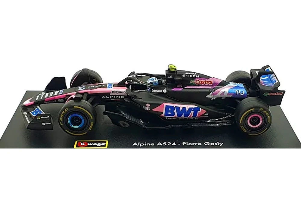 BWT Alpine A524 Race Car, #10 Pierre Gasly - Bburago 18-38220 - 1/43 Scale Diecast Model Toy Car