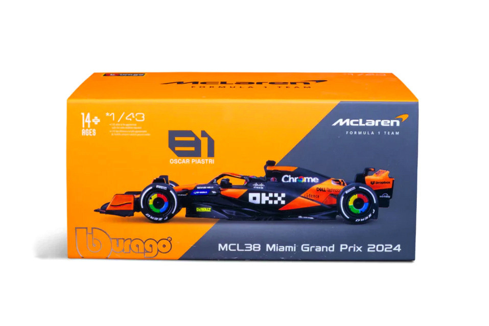 McLaren MCL38 Miami Grand Prix Race Car, #81 Oscar Piastri