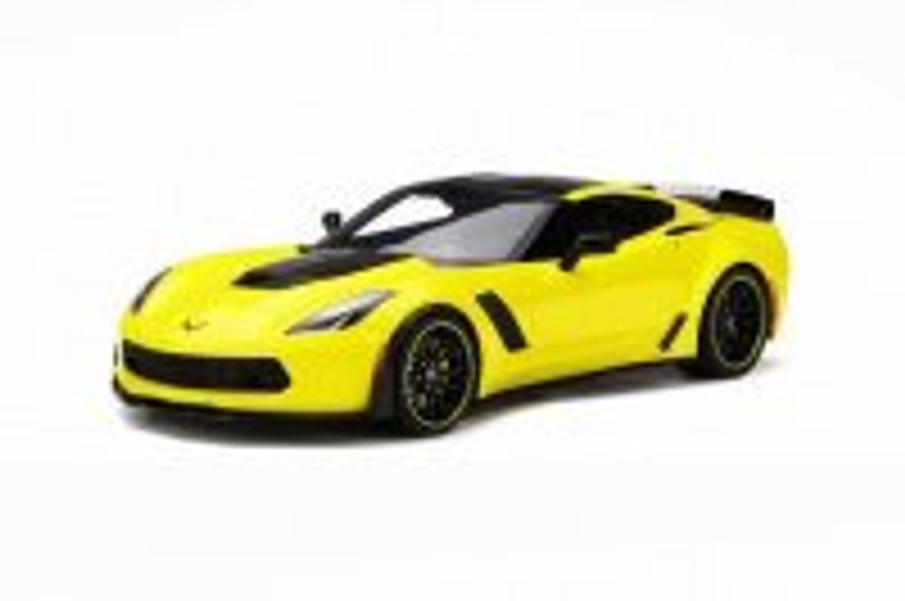 2016 Chevy Corvette Z06 CR-7 Hard Top, Yellow - GT Spirit GT171 - 1/18 scale Resin Model Toy Car