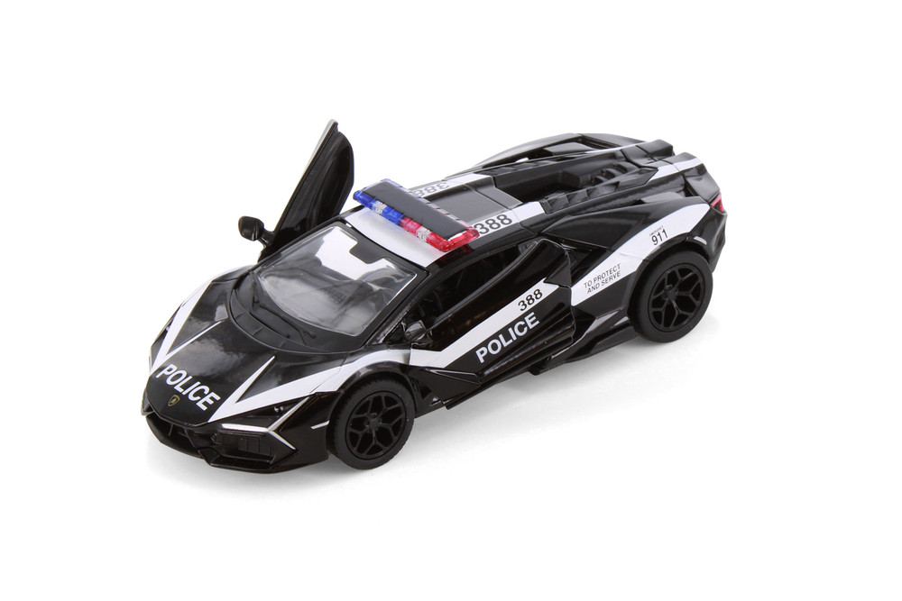 Lamborghini Revuelto Police/Firefighter 3-Pack - Kinsmart - 1/38 Scale Diecast Model Toy Car