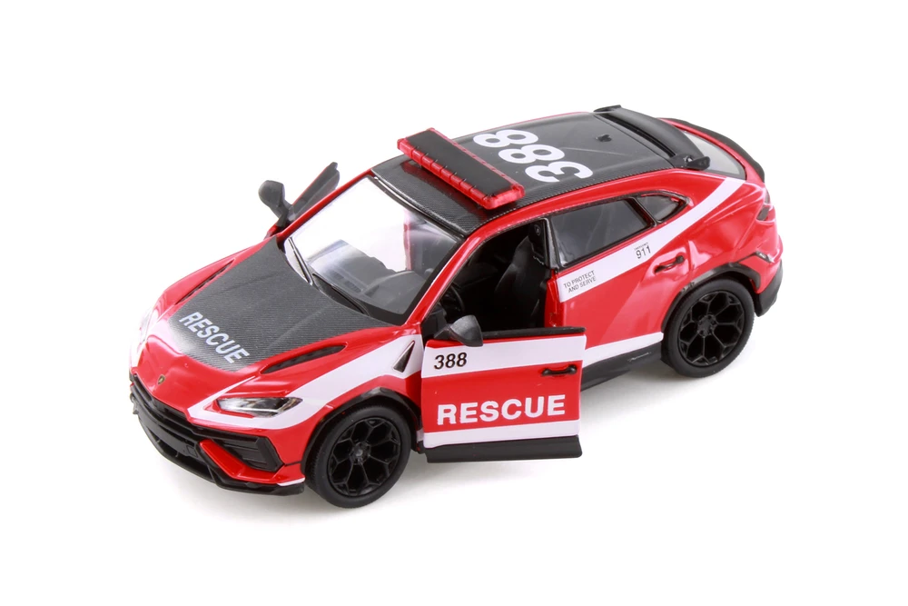 Lamborghini Urus Performante Police/Rescue 3-Pack - Kinsmart - 1/40 Scale Diecast Model Toy Car