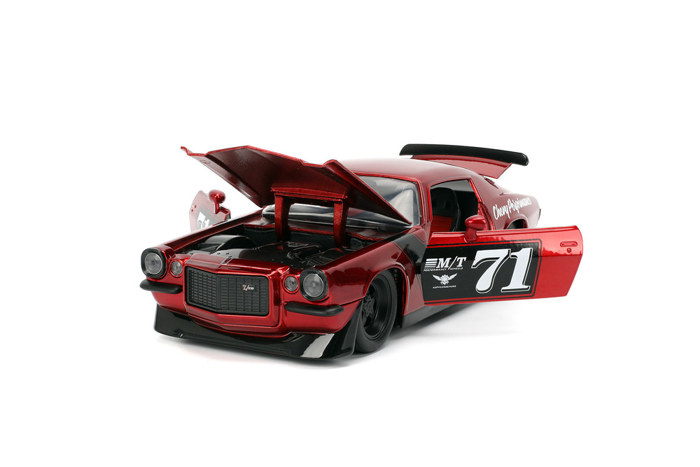 1971 Chevy Camaro #71, Red/Black - Jada Toys 35487 - 1/24 Scale