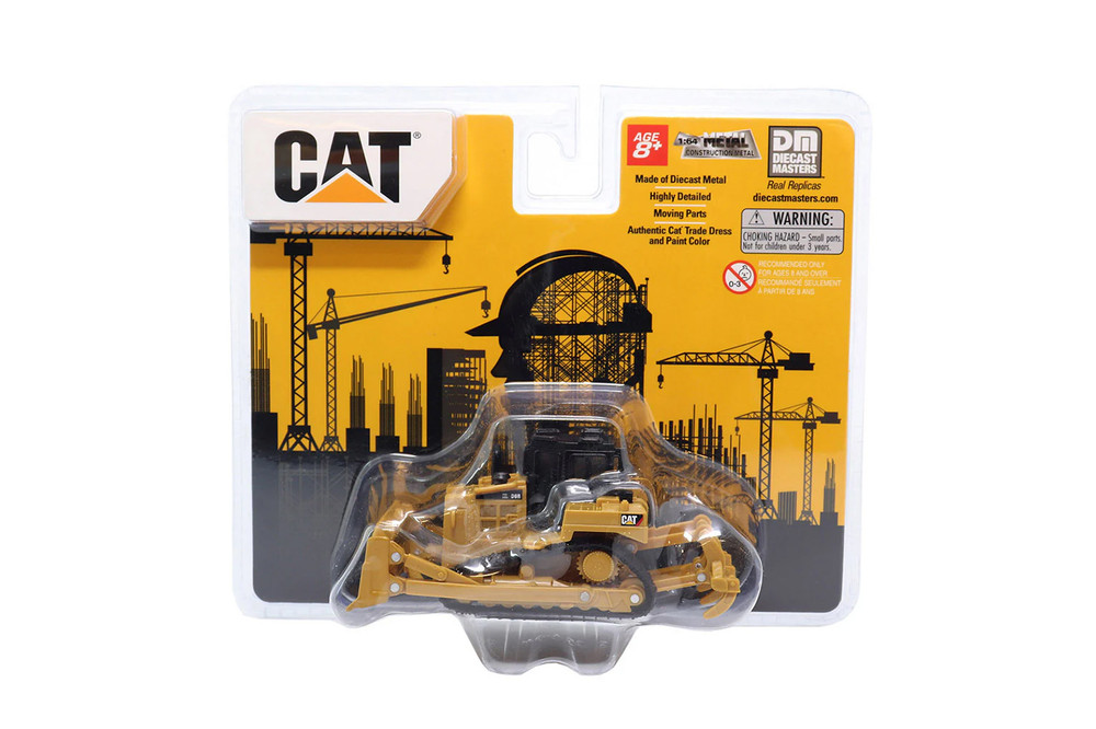 Caterpillar D6R Track-Type Tractor, Yellow/Black - Diecast Masters 84645CS - 1/64 Scale Diecast Model Toy Car