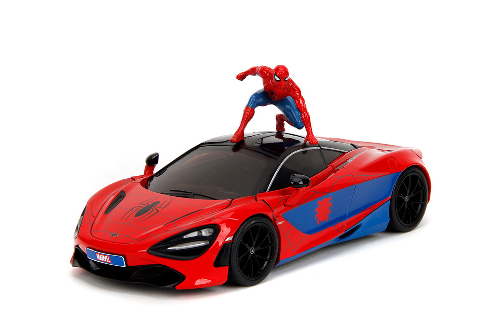McLaren 720S w/Spider-Man Diecast Figure, 