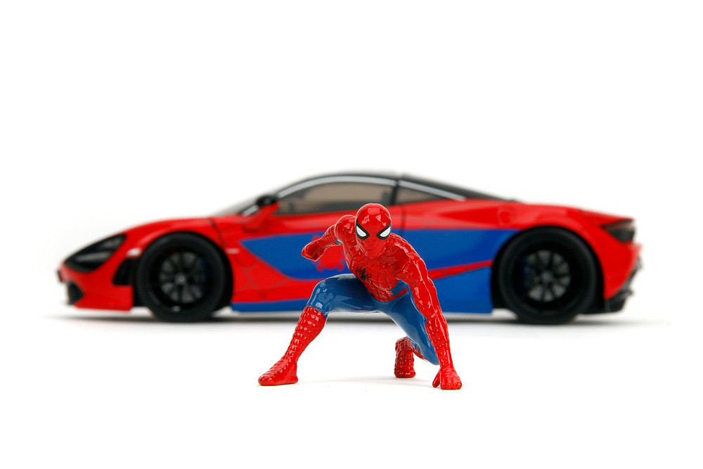 McLaren 720S w/Spider-Man Diecast Figure, 