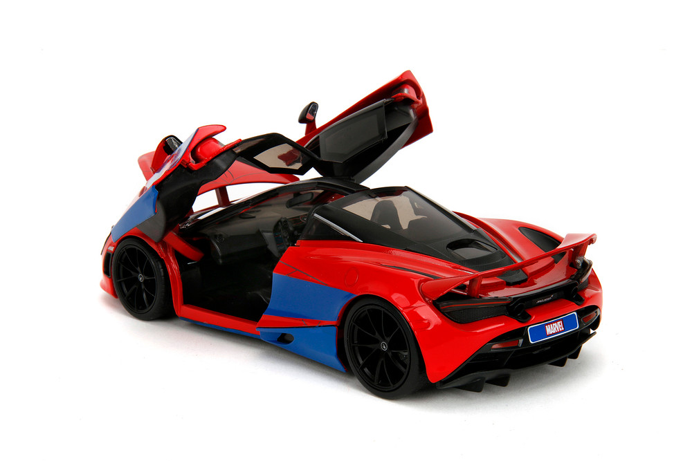ミニカー 1:24 MARVEL SPIDER-MAN &amp; McLaren 720S Mclaren 720S W/Spider-Man Diecast Model Car | Jada Toys