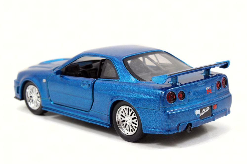 Brian's Nissan Skyline GT-R, Blue - Jada 97185 - 1/32 Scale Diecast Model Toy Car (1 car, no box)