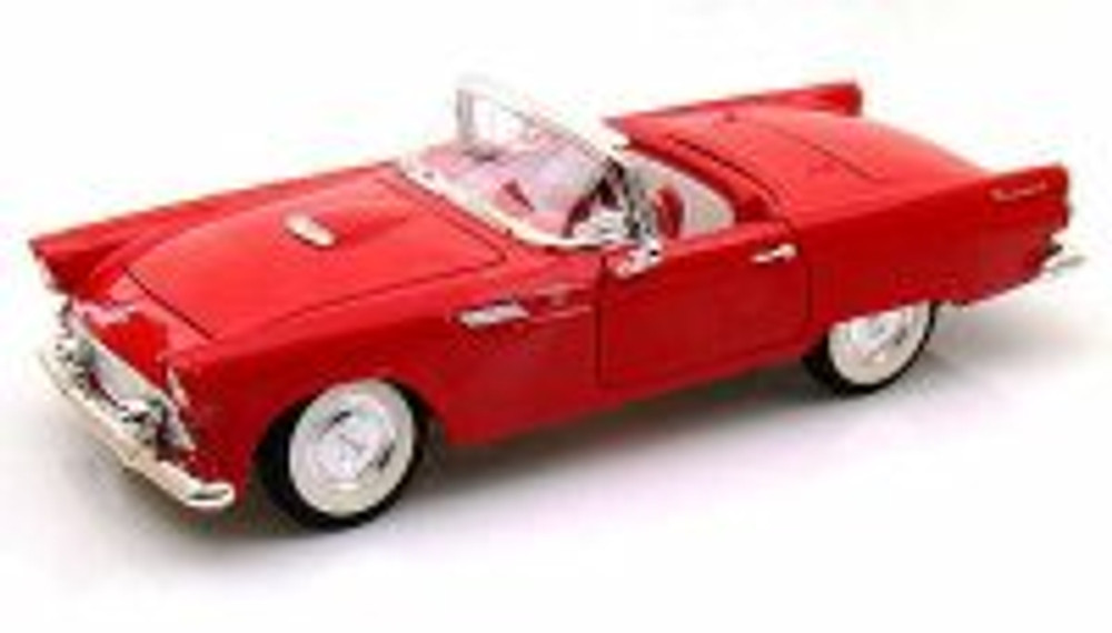 1955 Ford Thunderbird Convertible, Red - Yatming 92068 - 1