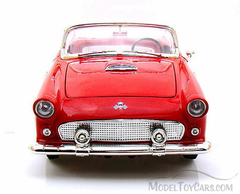 1955 Ford Thunderbird Convertible, Red - Yatming 92068 - 1/18 Scale Diecast Model Toy Car