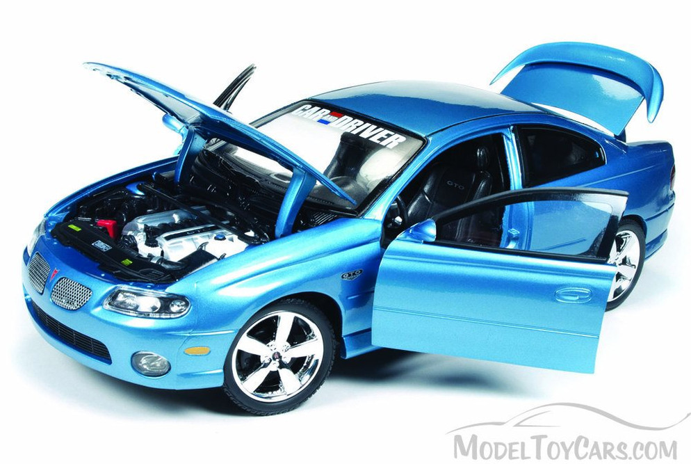 2004 Pontiac GTO, Bermude Blue - Auto World ERTL AMM1025 - 1/18