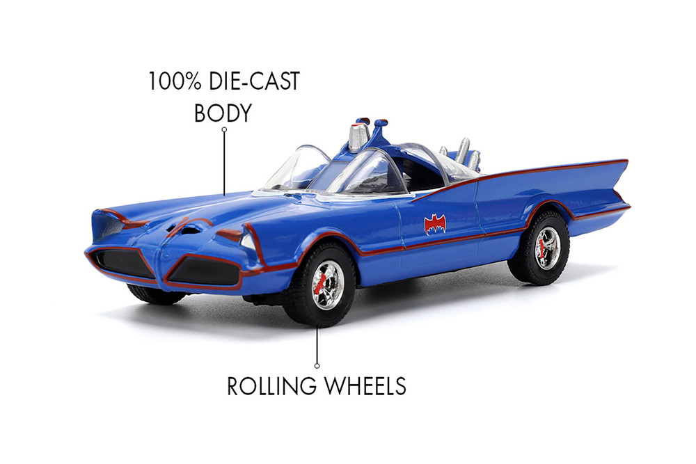 Batman Classic TV Series 1966 Batmobile, Blue - Jada Toys 36097
