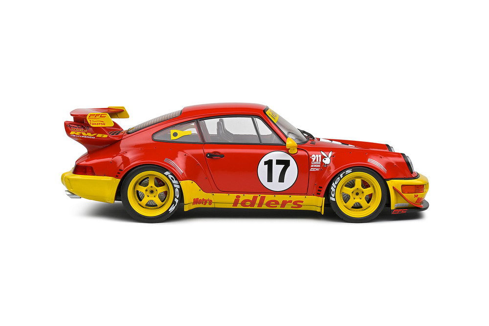 2016 RWB Bodykit Maty's Idlers, Red/Yellow - Solido S1807509 - 1/18 Scale Diecast Model Toy Car