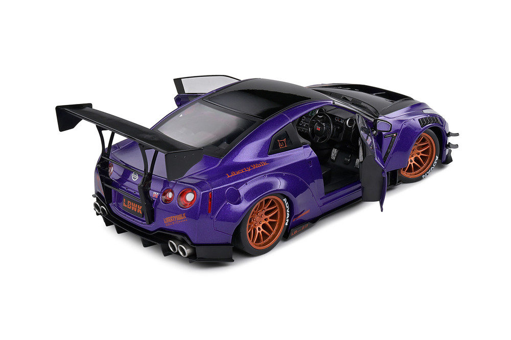 2022 Nissan GT-R (R25) w/Liberty Walk 2.0 - Purplezilla - Solido