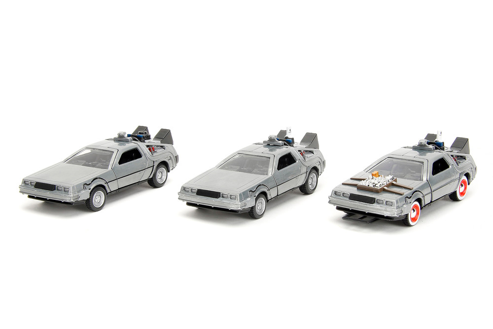 Time Machine 3-Pack, Back to the Future - Jada Toys 33399 - 1/32