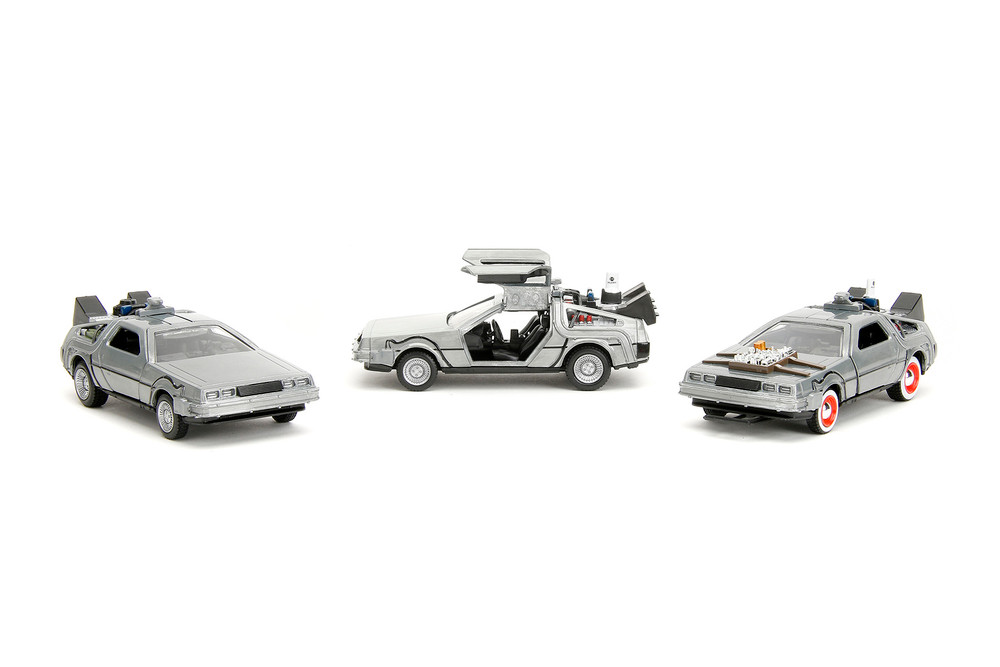 Time Machine 3-Pack, Back to the Future - Jada Toys 33399 - 1/32