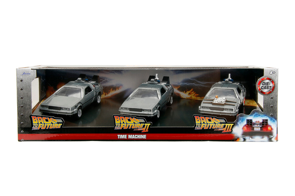 Time Machine 3-Pack, Back to the Future - Jada Toys 33399 - 1/32