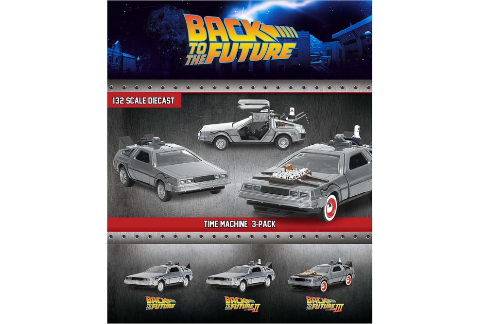Time Machine 3-Pack, Back to the Future - Jada Toys 33399 - 1/32
