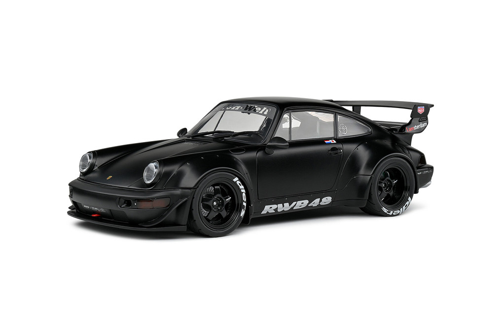 2016 RWB Bodykit Darth Vader, Matte Black - Solido S1807508 - 1/18