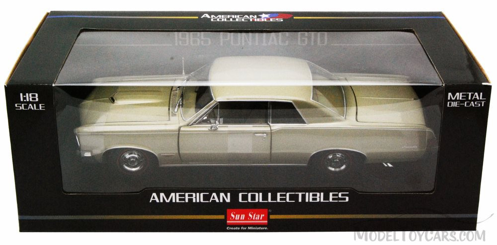 1965 Pontiac GTO, Gold - Sun Star 1809 - 1/18 Scale Diecast