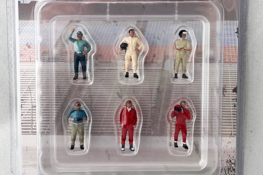 Racing Legends 6 pc. Figurine Set, Asstd - American Diorama AD-76503MJ - 1/64 Scale Figurine - Diorama Accessory