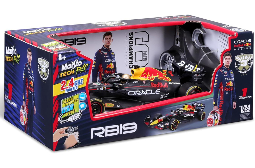 Oracle Red Bull Racing RB19 w/Driver, #1 Max Verstappen - Maisto