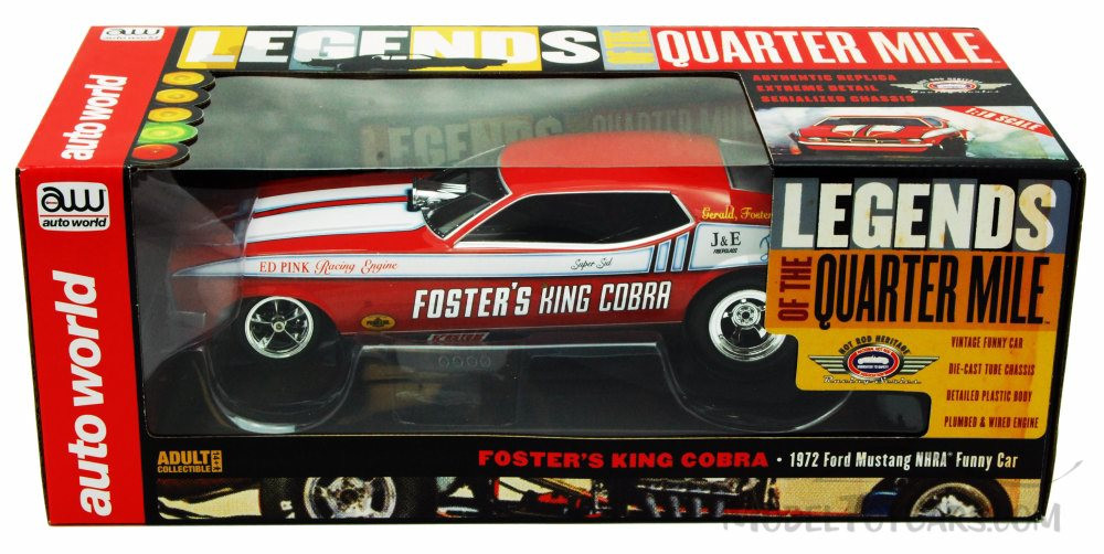 1972 Foster's King Cobra Ford Mustang NHRA Funny Car, Red w/ White