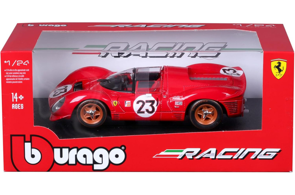 Ferrari 330 P4 Daytona 1967 #23, Red - Bburago 18-26310 - 1/24