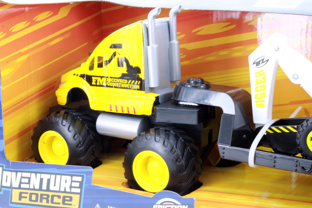 Quarry Haulers Motorized Construction Truck w/Trailer and Digger