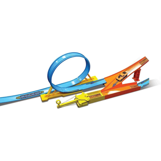 Fresh Metal Loop & Launch Stunt Set w/71 Roadkill GT, Orange