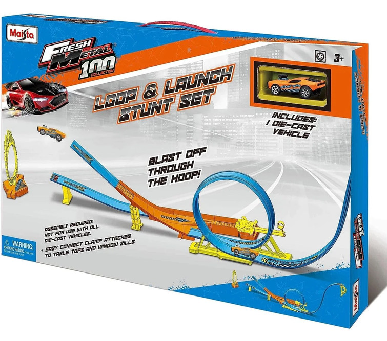 キラーチューン B2B & ロタリー セット Fresh Metal Loop & Launch Stunt Set w/71 Roadkill GT, Orange