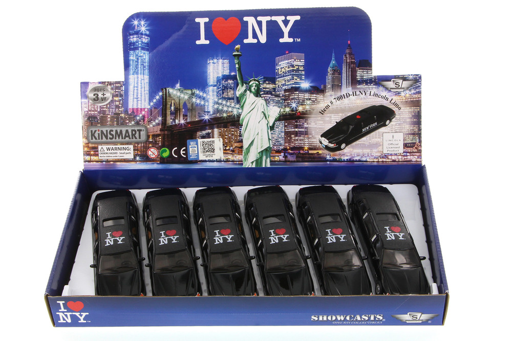 Box of 6 I Love New York 1999 Lincoln Town Car Stretch Limousine