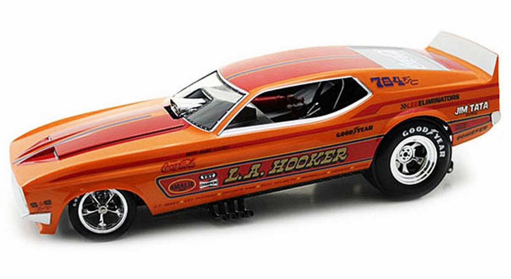 1971 L.A. Hooker Ford Mustang NHRA Funny Car, Orange w/ Red Stripes