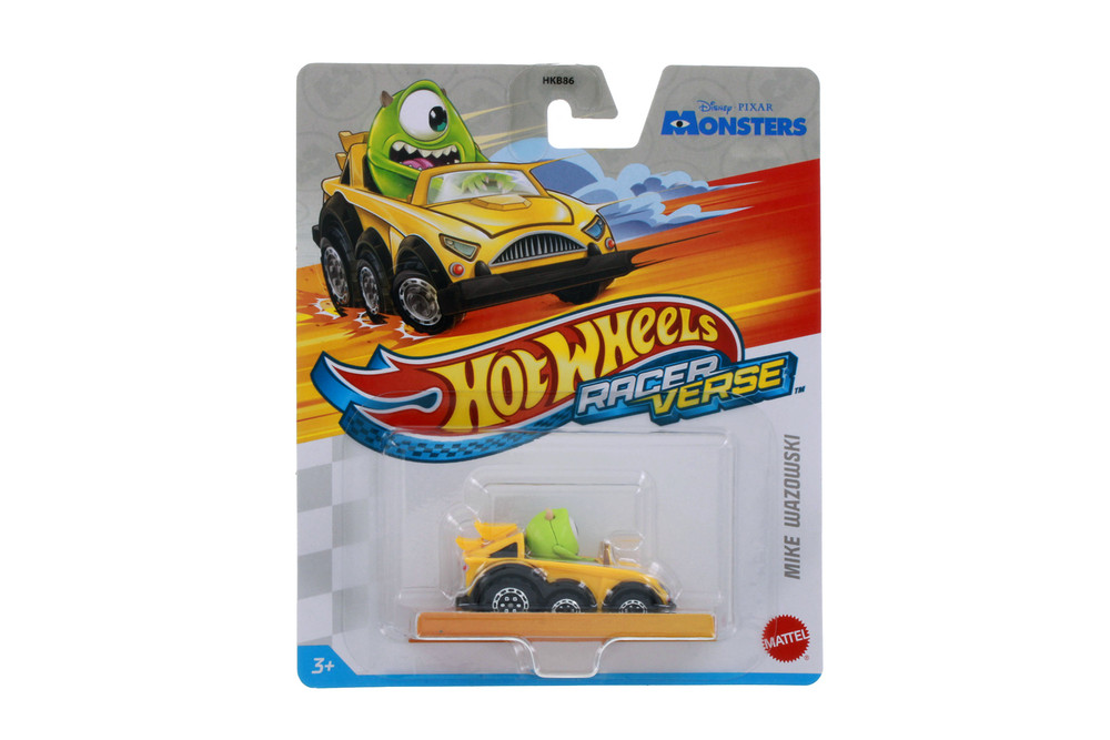 Mike Wazowski, Monsters, Yellow - Mattel Hot Wheels HKB86956M - 2.25" Scale Diecast Model Toy Car