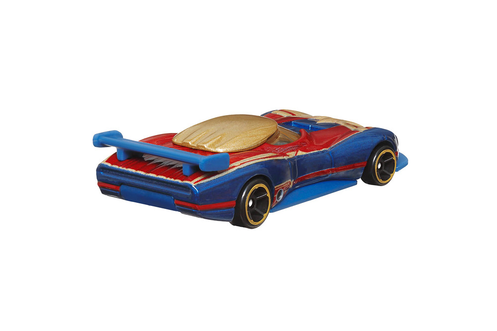Captain Marvel, The Marvels, Blue/Red/Gold - Mattel Hot Wheels
