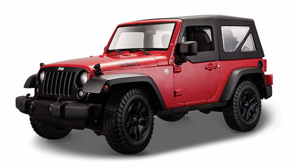 2014 Jeep Wrangler, Red - Maisto 31676R - 1/18 scale diecast