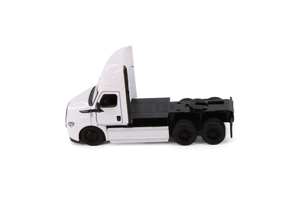 Box of 12 Freightliner eCascadia, White - Kinsmart 5466DW - 1/60 Scale Diecast Model Toy Cars