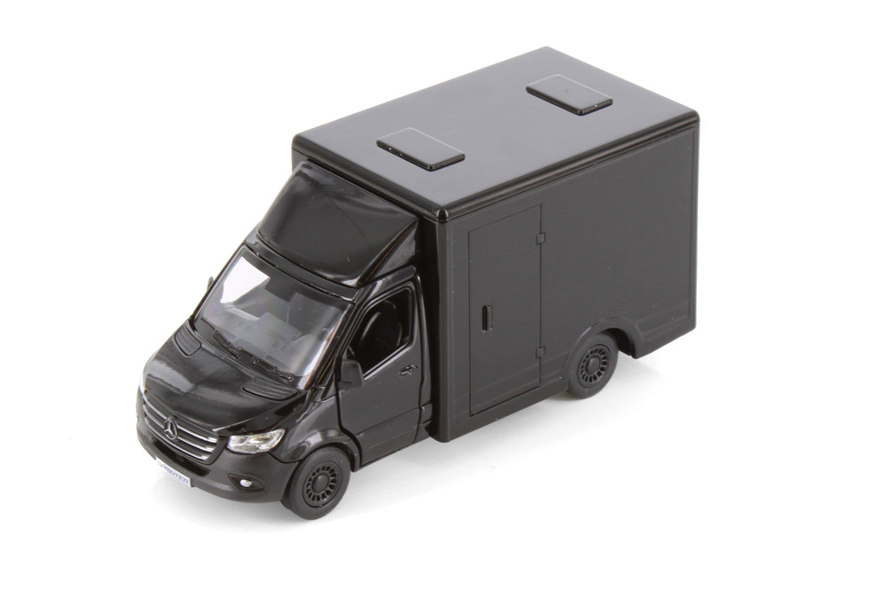 Box of 12 Mercedes-Benz Sprinter Box Truck, Assortment - Kinsmart 5471D - 1/48 Scale Diecast Model Toy Cars