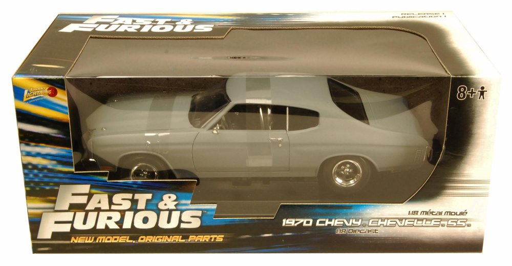 1970 Chevy Chevelle SS, Primer Gray - RC2 Brands 39579 - 1/18 Scale Diecast Model Toy Car
