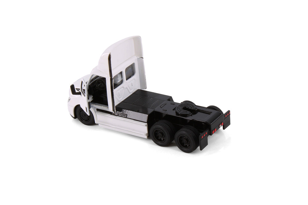 Freightliner eCascadia, White - Kinsmart 5466DW - 1/60 Scale Diecast Model Toy Car