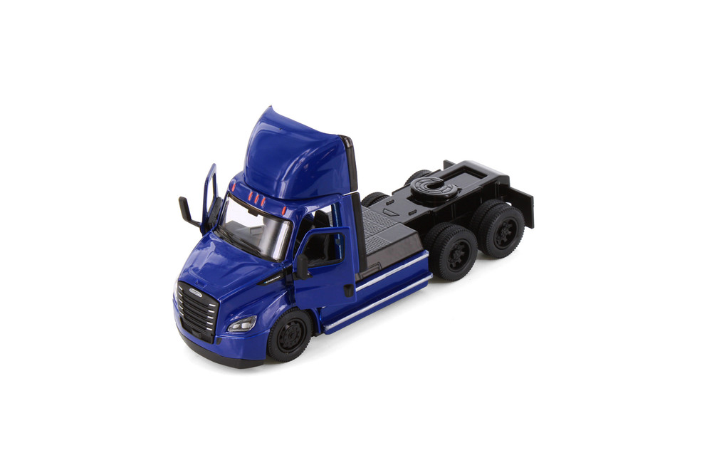 Freightliner eCascadia, Blue - Kinsmart 5466D - 1/60 Scale Diecast