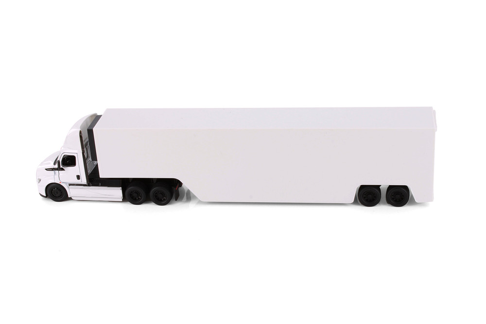 Freightliner eCascadia with Container, White - Kinsmart 1303DW - 1/60 Scale Diecast Model Toy Car