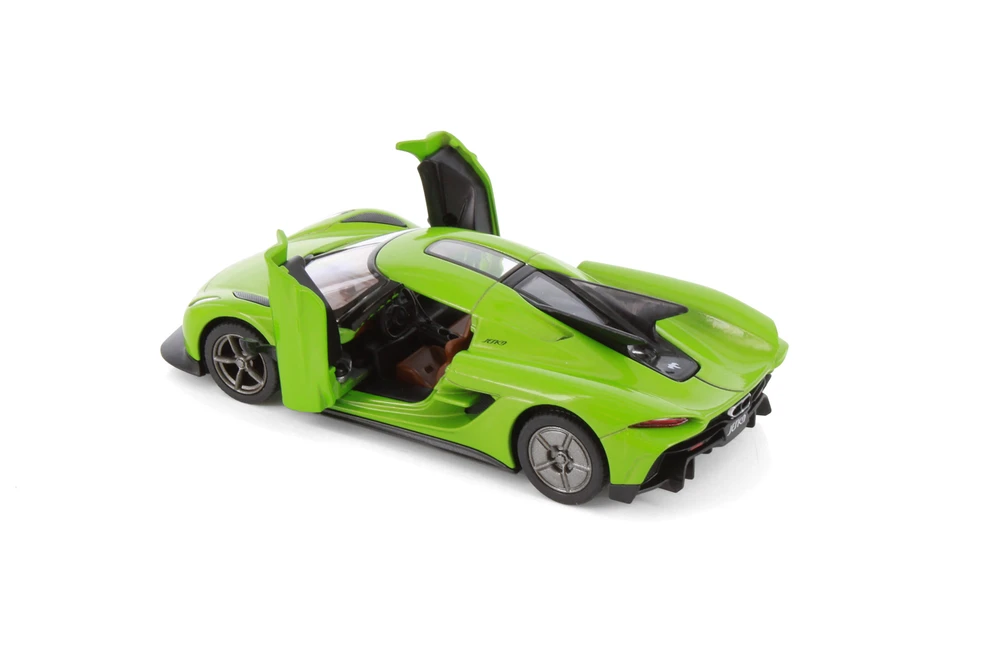 Koenigsegg Jesko Absolut, Green - Kinsmart 5473D - 1/36 Scale Diecast Model Toy Car