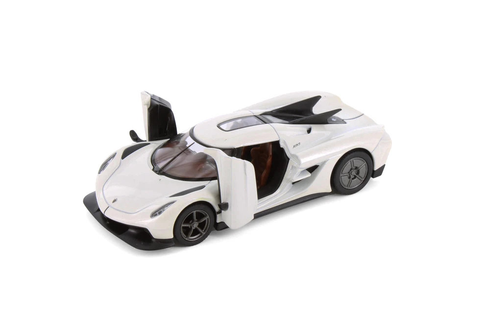 Koenigsegg Jesko Absolut, White - Kinsmart 5473D - 1/36 Scale Diecast Model Toy Car