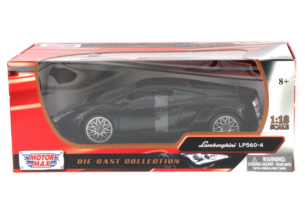 Lamborghini Gallardo LP560-4, Black - Motor Max 79152 - 1/18 Scale