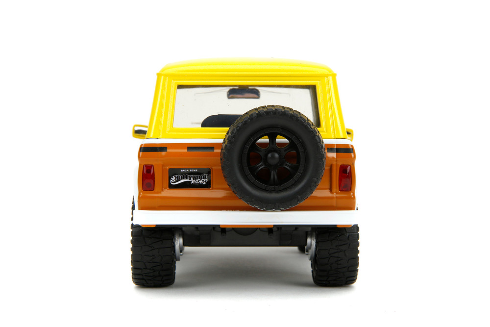 1973 Ford Bronco w/Spongebob Figure, Yellow - Jada Toys 35467 - 1
