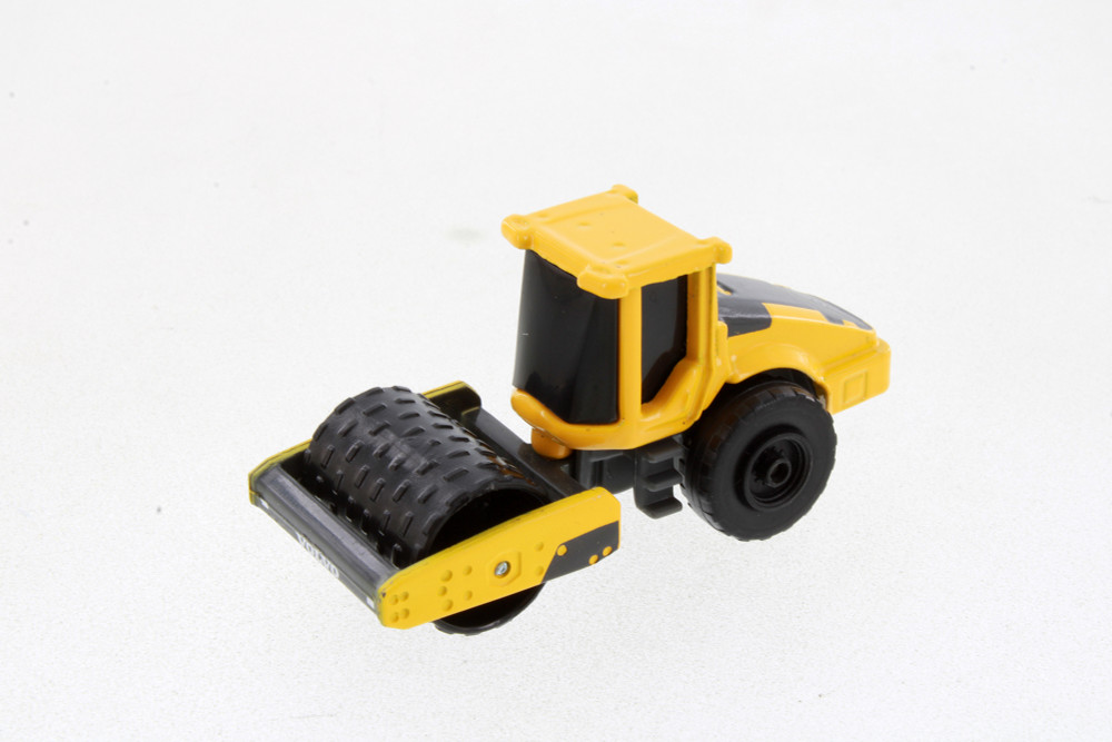 Mini Work Machines Volvo SD160B Soil Compactor w/Padfoot Roller, Yellow - Maisto 11364 - 3" Scale Diecast Model Toy Car